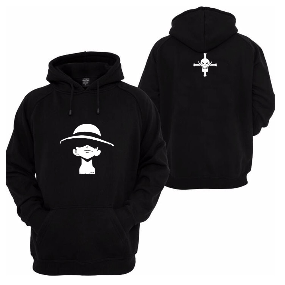 HOODIE SWEATER ONE PIECE LUFFY TOPI JERAMI ANIME JEPANG KARTUN SANJI USOPP SHANKS NAMI ZORO TG