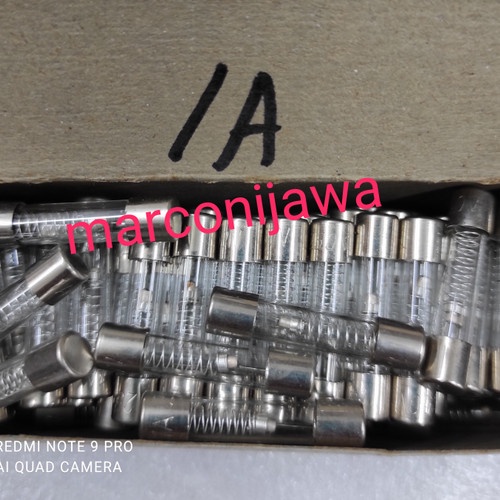 mj674 fuse kaca 1A 250V 6x30 slow blow