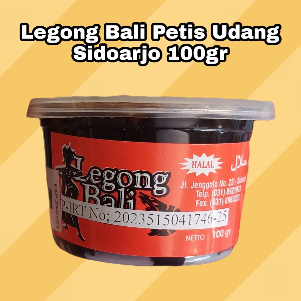 

LEGONG BALI PETIS UDANG SIDOARJO 100gr