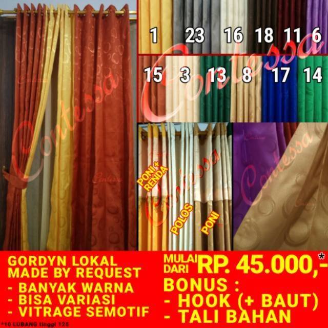 Gorden Ulir Dot Gordyn Horden Hordeng Korden Kordeng Gordeng Shopee Indonesia