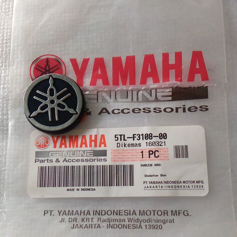 emblem garputala mio timbul original emblem tameng depan Mio GT emblem tameng depan Jupiter z burhan