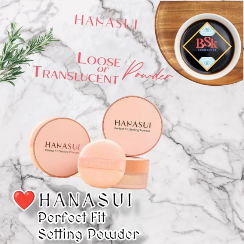 ⭐AJ⭐ HANASUI PERFECT FIT SETTING POWDER | Loose Powder | Bedak Tabur / Bedak Padat Hanasui | Naked P