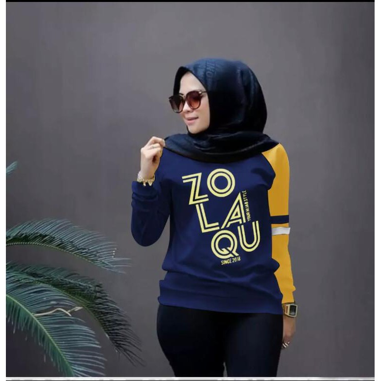 BAJU ZOLAQU /SWEATER ZOLAQU (COD) BAJU WANITA LENGAN PANJANG / SWEATER WANITA KEKINIAN / KAOS WANITA