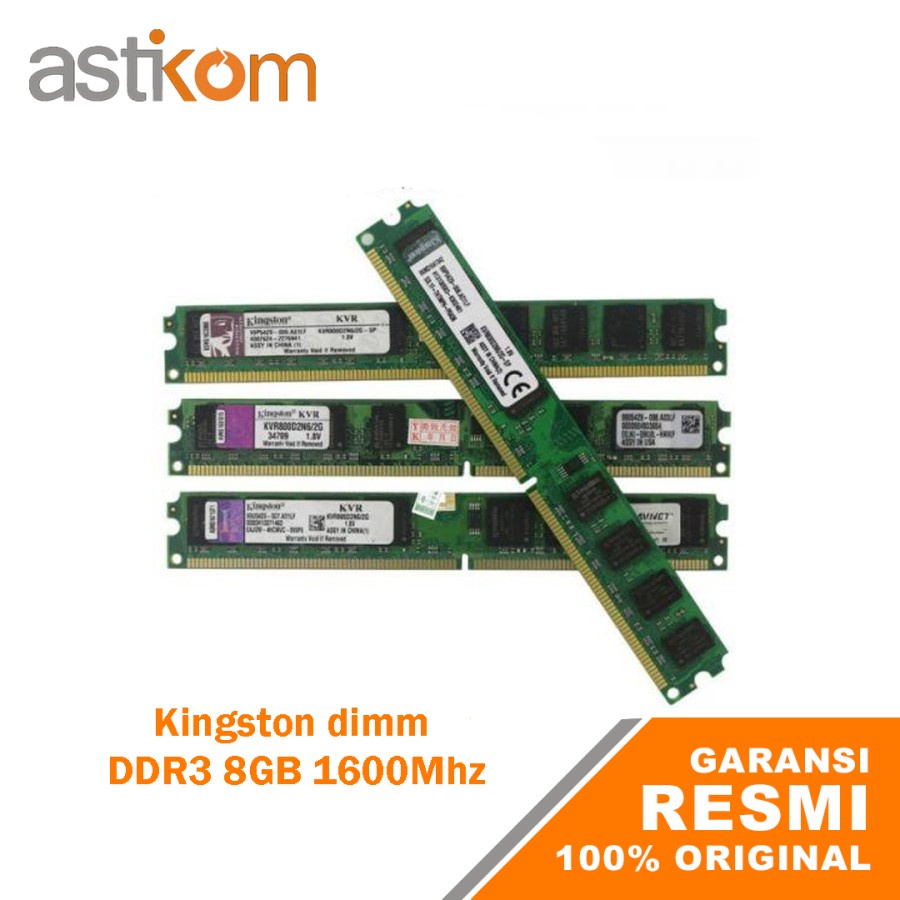 RAM dimm Kingston DDR3 8GB 1600Mhz RAM PC DDR3 8GB