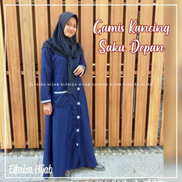GAMIS POLOS GAMIS KANCING SAKU DEPAN GAMIS TOYOBO