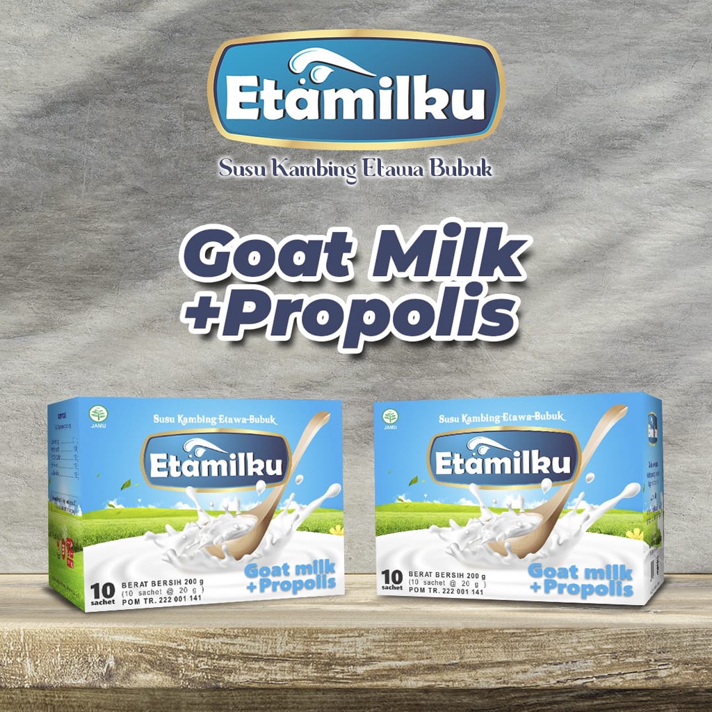 Etamilku Susu Kambing Etawa Bubuk Plus Propolis Etamilk Ku  Original