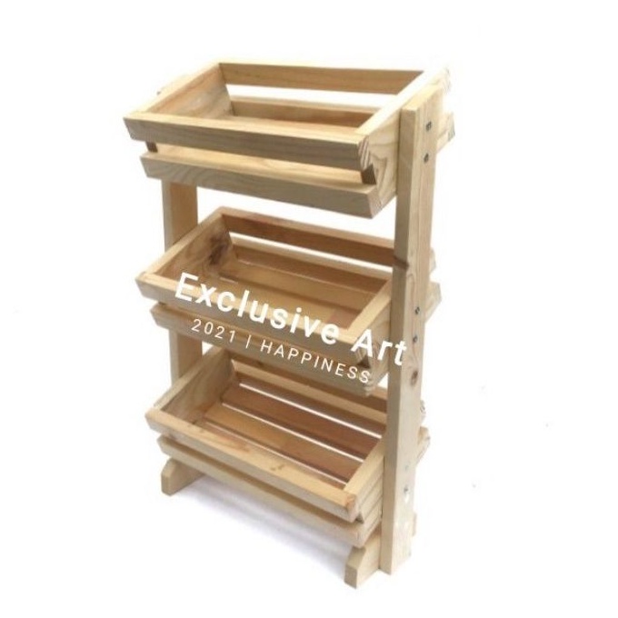 Rak Dapur Unik - Rak Bawang - Rak Rempah - Kayu Aesthetic