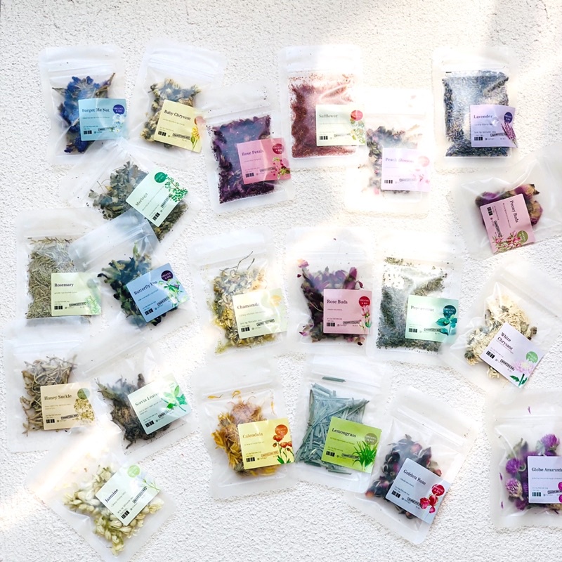 

Organic&Joy• Teh bunga kemasan travel/All variant teh bunga size mini/ lavender,chamomile,telang dll
