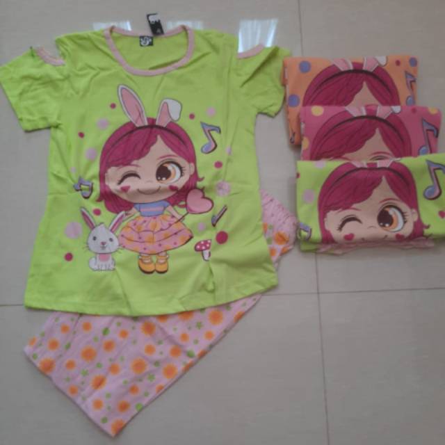 Setelan baju harian anak perempuan v3