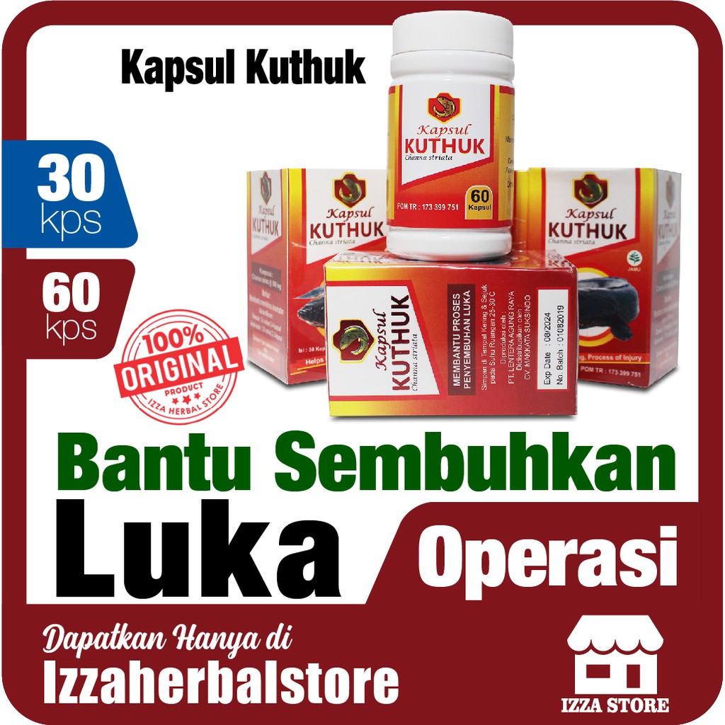 OBAT LUKA OPERASI Kapsul Kuthuk Premium Quality Solusi Tepat Membantu penyembuhan Luka Operasi AMPUH
