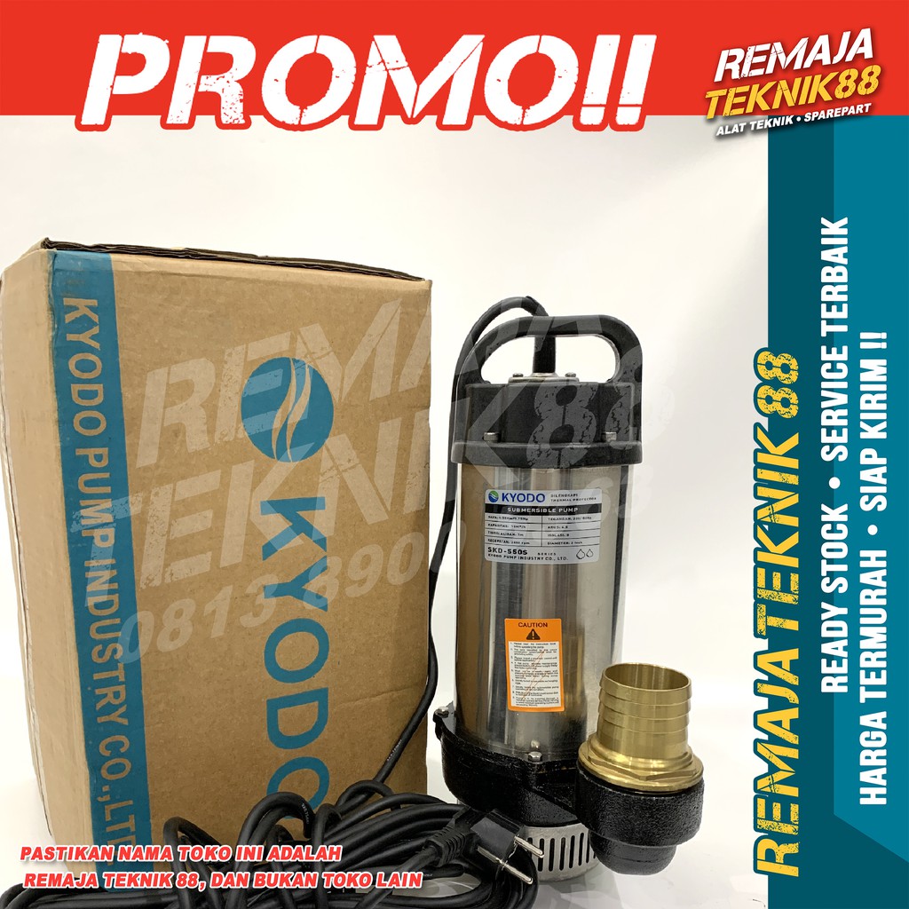 POMPA CELUP AIR BERSIH / KYODO SKD 550 S / 2" / 550W / NON-AUTO / SUBMERSIBLE PUMP / KURAS KOLAM
