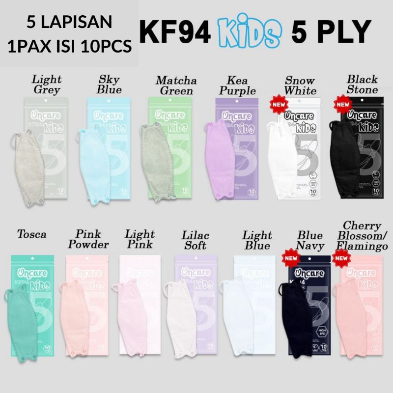 MASKER KF94 ANAK TEBAL ISI 10PCS COLOR SERIES MASKER KF94 KIDS PREMIUM