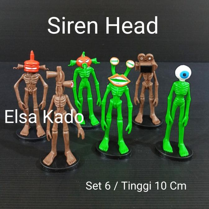 Siren Head Mainan Figure Set Monster Game Roblox Sirenhead