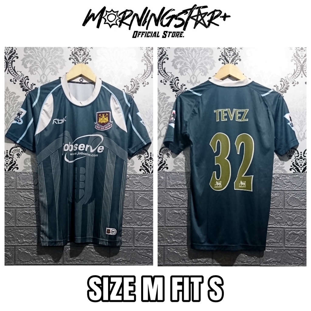 Jersey West Ham United Away 2006 / 2007 Retro Tevez