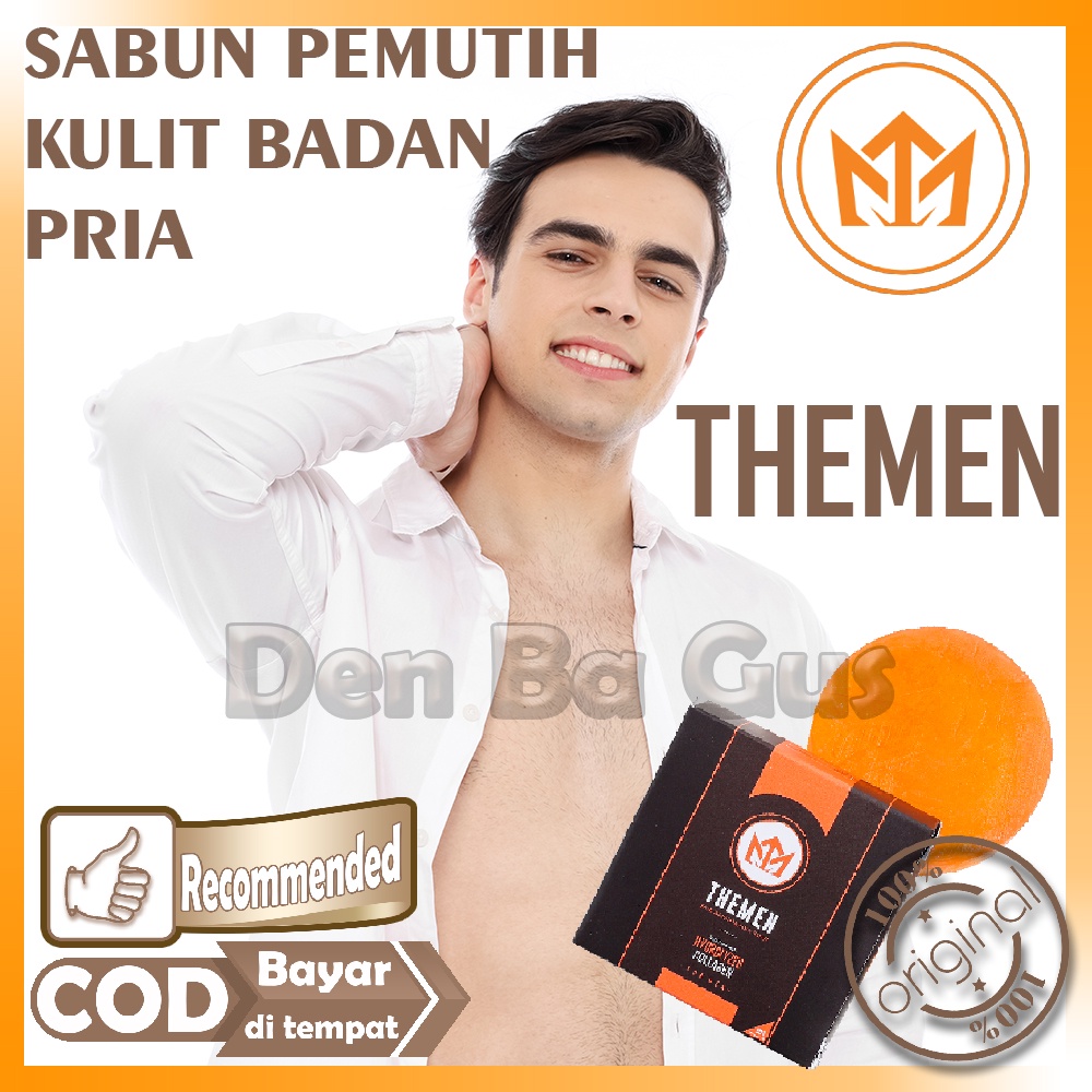 Sabun Pemutih Kulit Badan Pria THEMEN SKIN BRIGHTENING SOAP Pemutih Kulit Badan BPOM