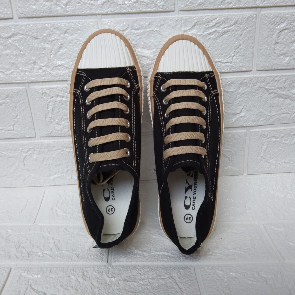 AND / sepatu sepatu wanita import fashion terlaris sepatu canvas wanita import / Sepatu Sneakers Tali Wanita Import Korea - Sepatu Import Sneakers Wanita / Sepatu Sneakers canvas Tali wanita Helio Korean Style Import New Outxide / SPT-09