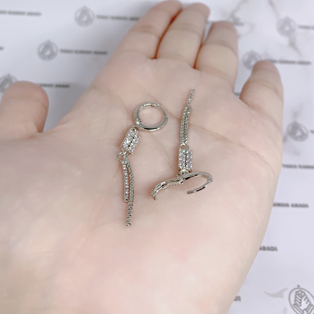 Anting Xuping Silver Perhiasan Fashion Wanita Model Permata Love *50