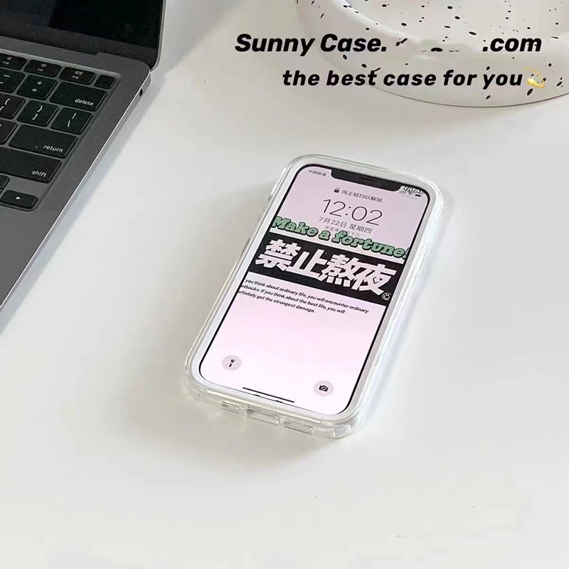 3 in 1 Case Bumper Silikon Transparan Warna Permen Untuk iPhone 13 Pro Max 11 Pro Max 12 XR X XS Max 6 6s 7 Plus 8 13Mini 12Mini