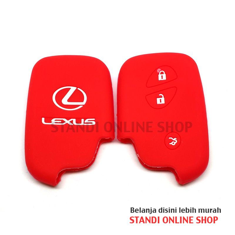 Kondom Kunci Silikon Remot Sarung Remote Smartkey Toyota Lexus 3Tombol