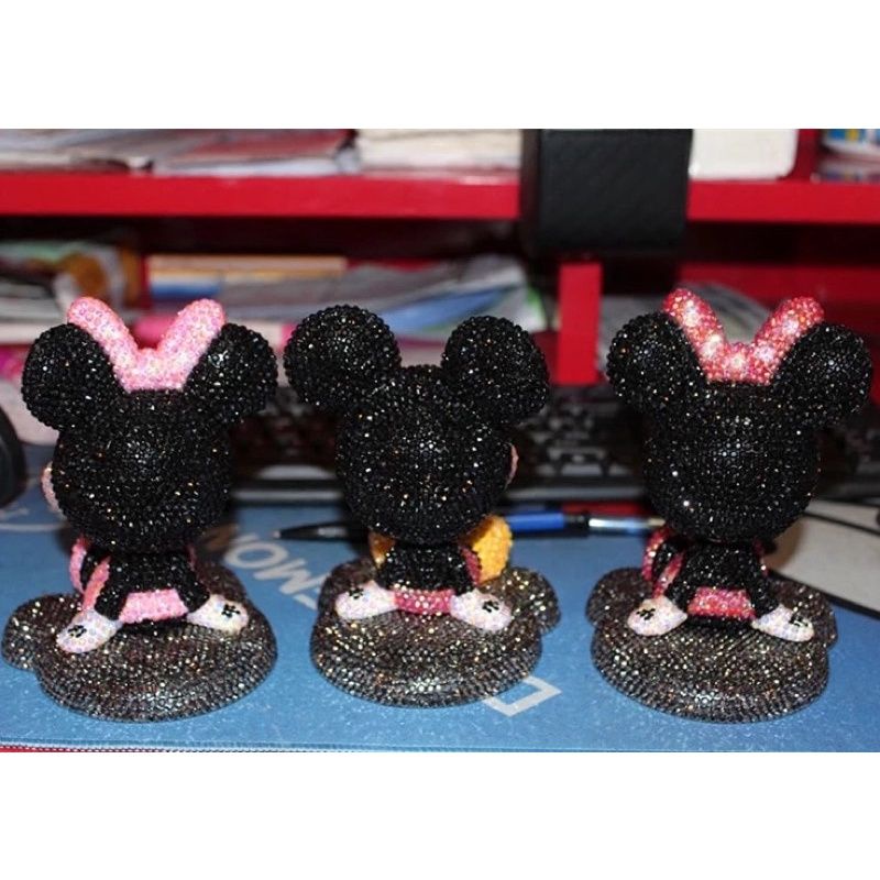 pajangan mickey minnie boneka mickey minnie full blink dasbord kapala bisa goyang Pajangan Mobil Kepala goyang Mickey Minnie Mouse 3 Model