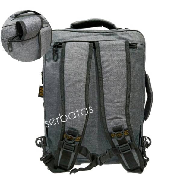 Tas ransel 3 in 1 Palazzo multifungsi laptop pria