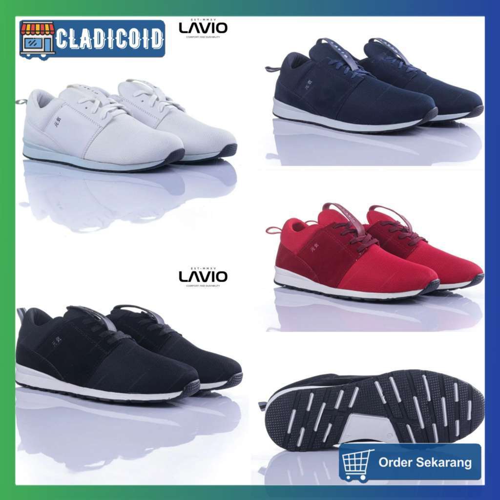 Sepatu Sneakers Casual Running Model Sporty Santai Stylish Lavio Genki Original Sepatu Pria Terbaru