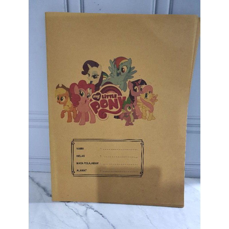 SAMPUL BUKU-Coklat PONY KWARTO