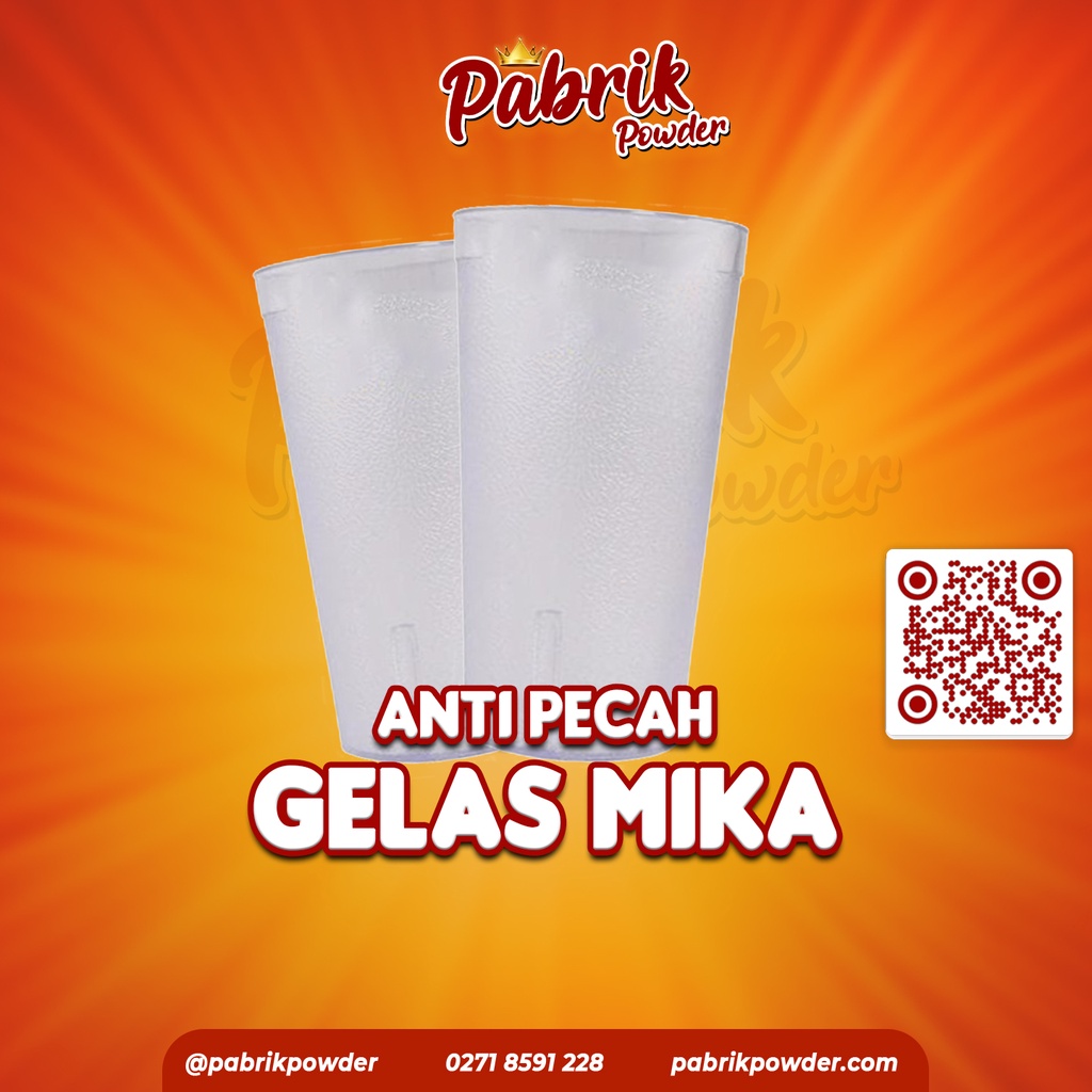 GELAS MIKA TEBAL ANTI PECAH 350ML