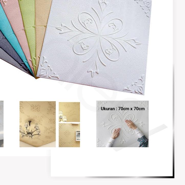 ♂ FYGALERYJAKARTA - HL0210 Wallpaper plafon Dinding Langit Atap Kamar Tidur wallpaper 3d Motif Bunga