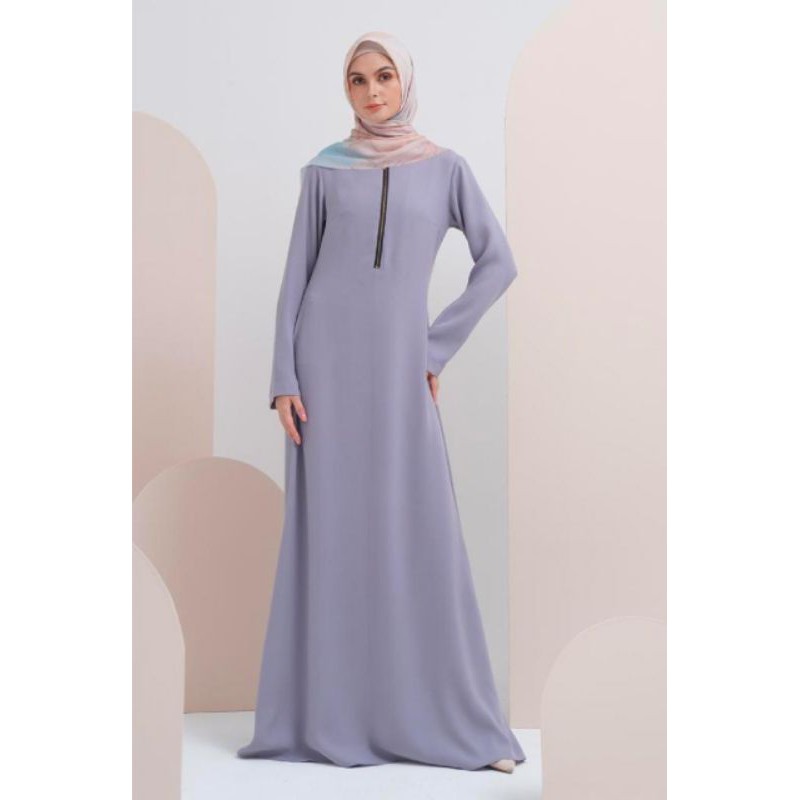 Plain Hara Grey By HL Zerina Banu