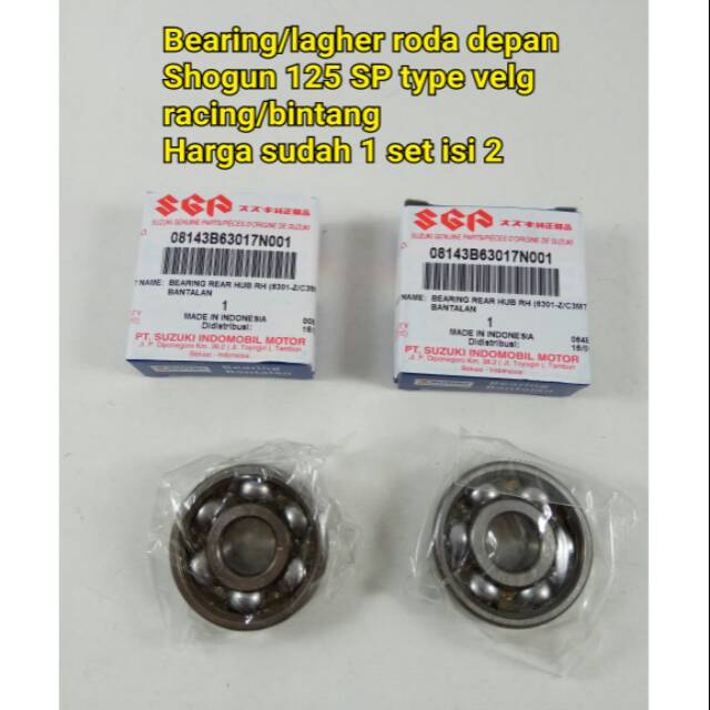 Bearing/lagher roda depan Shogun SP velg Racing