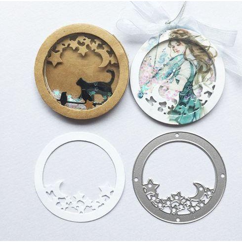 

Delia | Cutting Dies - Star Moon Circle Frame