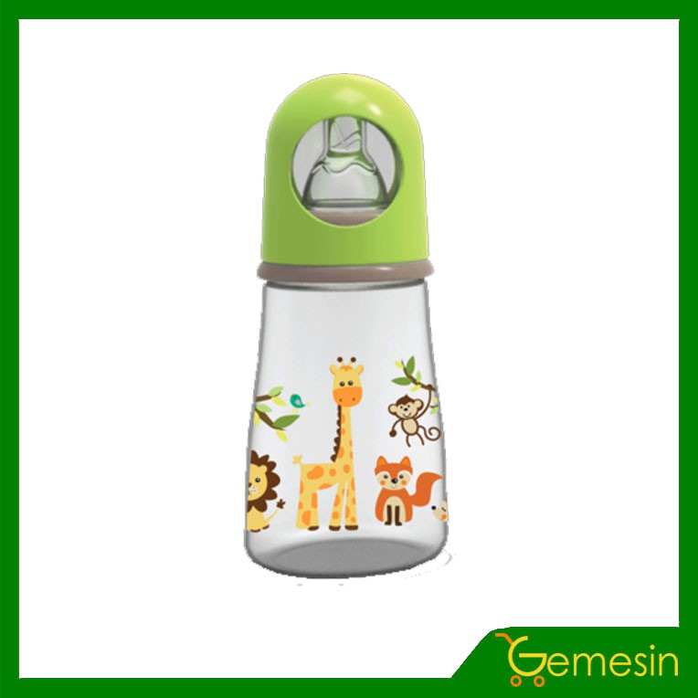BABY SAFE Feeding Bottle With Handle - Botol Dot Susu Bayi - 125ml