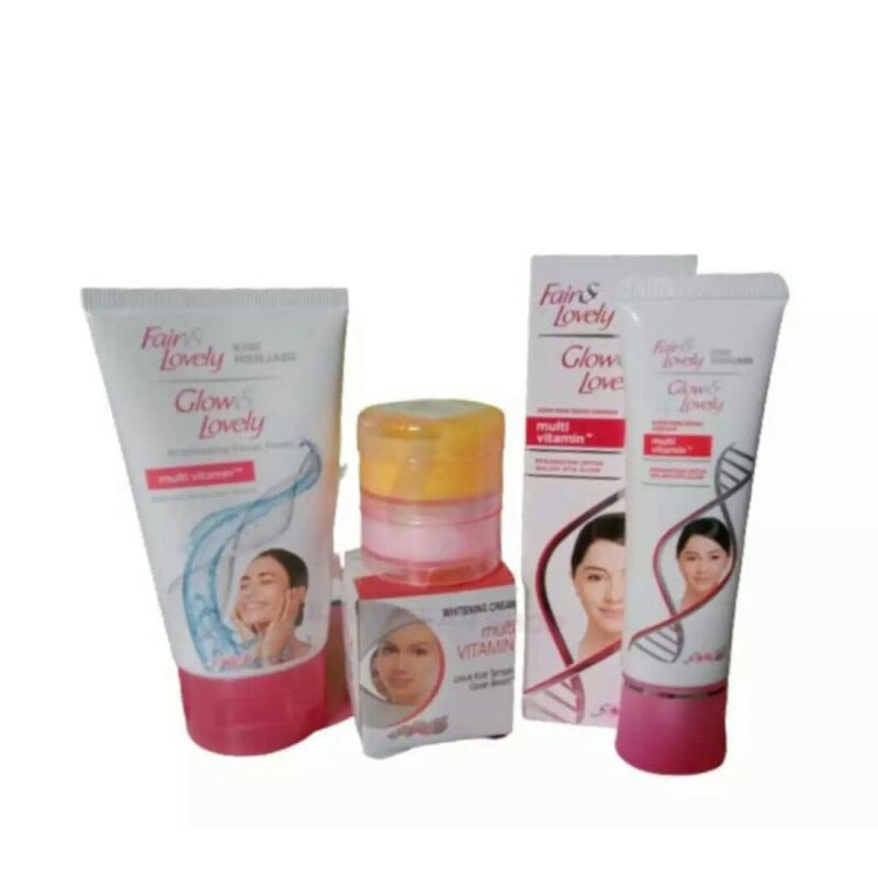 Cream Fair Lovely 1 Paket Lengkap Glowing Ori 3 in 1