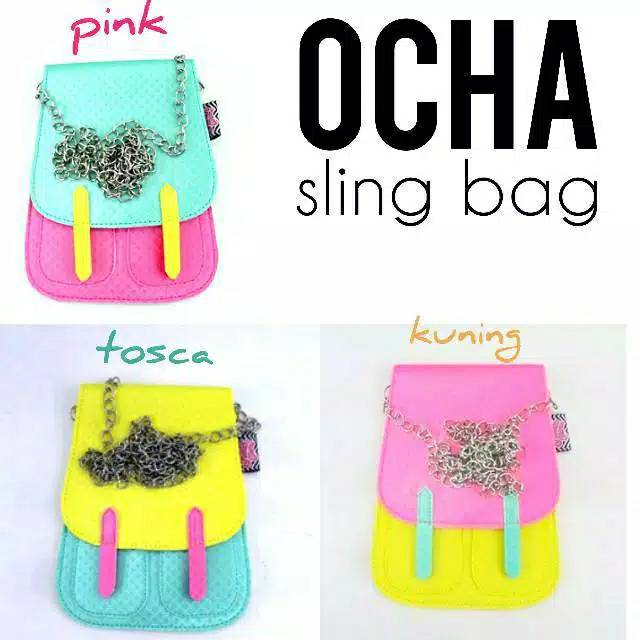 Rumah rumah warna Sling bag Ocha