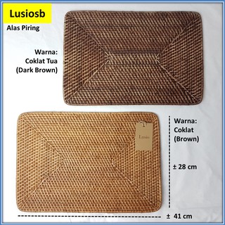 Alas Piring Rotan Tatakan Piring Rattan Placemat Alas Piring Rotan Tatakan Piring Rattan Placemat