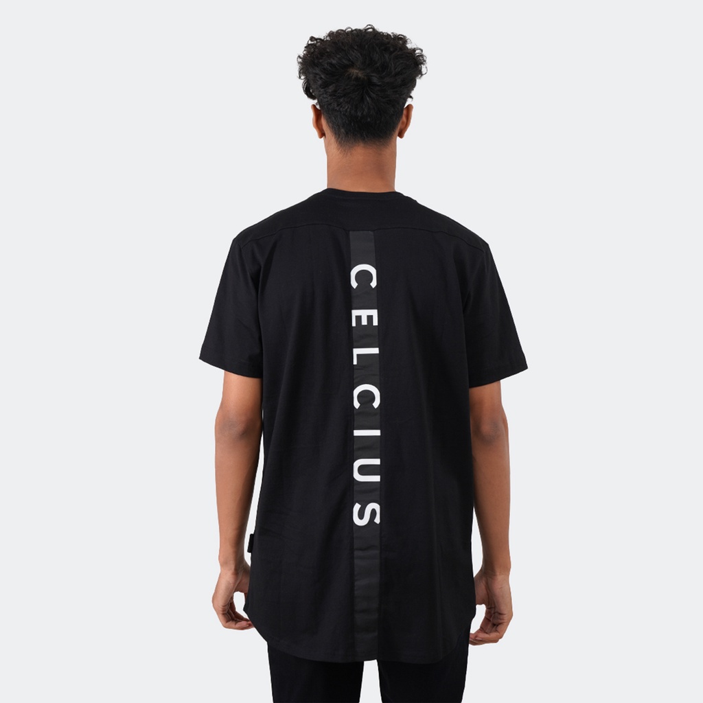 CELCIUS Kaos Sablon  LIN000077C Hitam