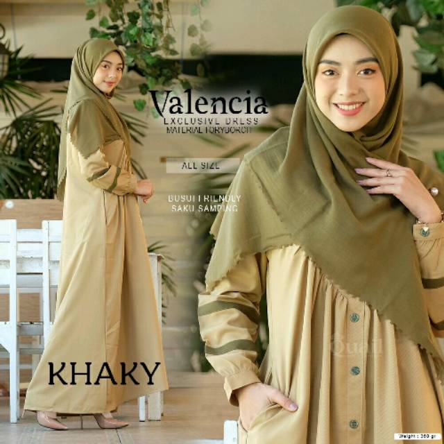 Quail hijab - Valencia Exclusive Dress