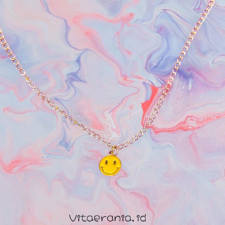 Spesial Promo [ TAEHYUNG SMILE NECKLACE ] kalung taehyung smile | kalung taehyung V bts | kalung smi
