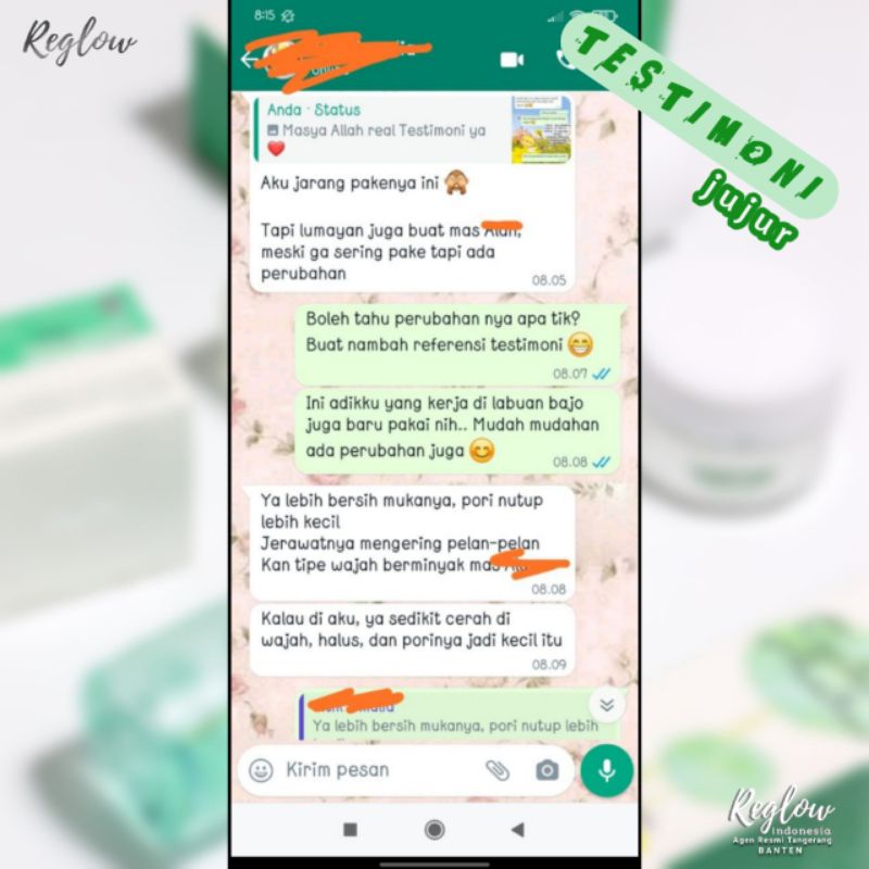 Reglow Rejuvenating Intensive Cream Pria dan Wanita BPOM Perawatan kulit 15 g