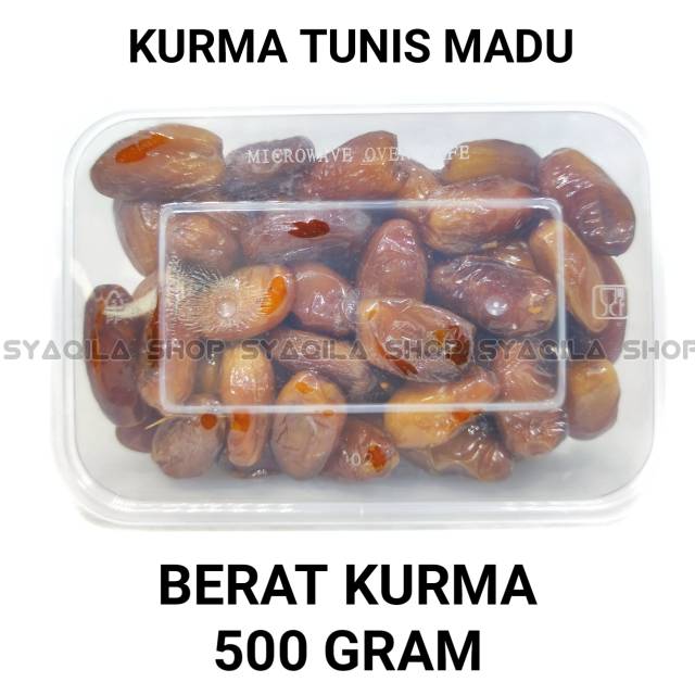 Korma Tunisia 500gram Kurma Tunis Madu 500 Gram Tunise Dates  Non Tangkai