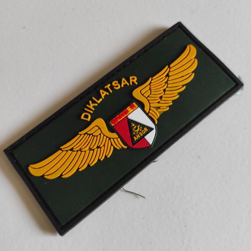 PATCH RUBBER LOGO BANSER ANSOR DIKLATSAR/TEMPELAN EMBLEM KARET VELCRO