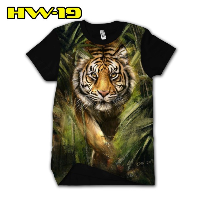 Kaos Tshirt Harimau Bengali 3D Baju Motif Singa