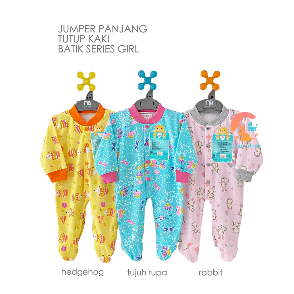  LIBBY  Baju  Kodok Tutup Kaki Jumper Panjang BATIK SERIES 