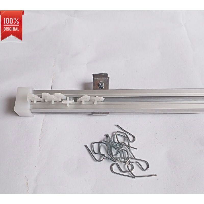 Batang Gorden Full Set Vitrase Rell Kotak Gorden Batang Besi Rell Gorden Alumunium Kotak Rollet Gord