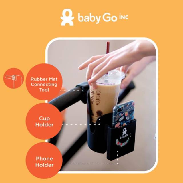 BabyGo Inc - Cup and Phone Holder Babygoinc Baby go inc cup holder