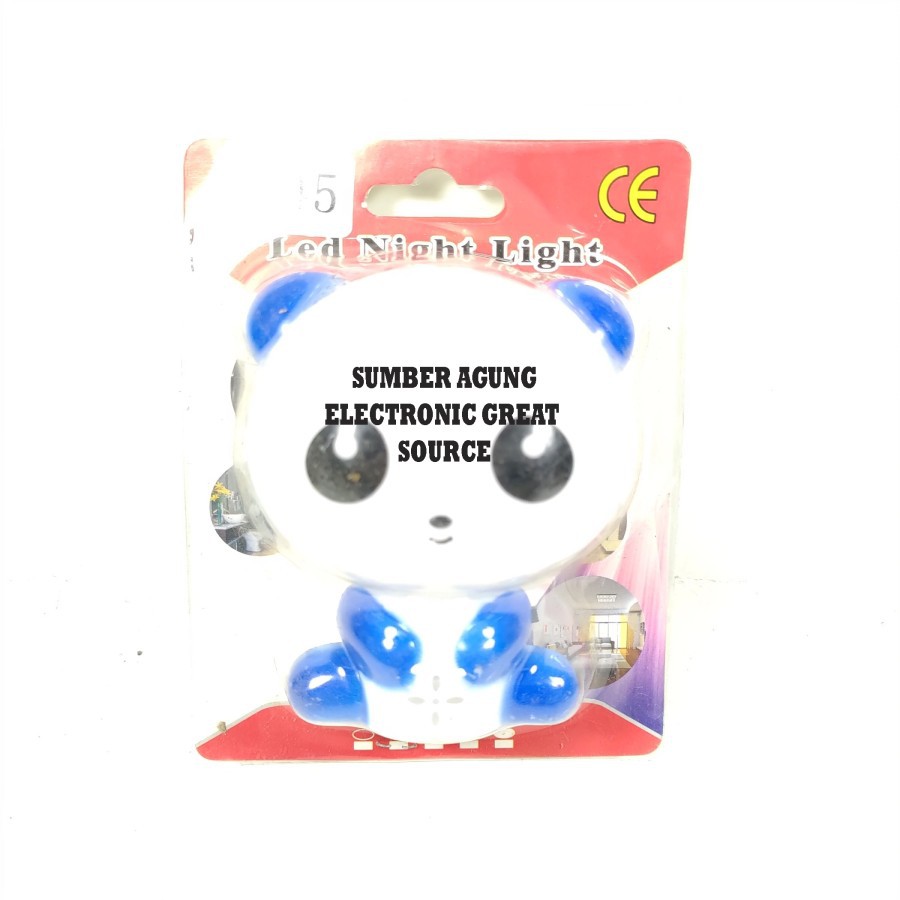 Lampu Tidur Panda Torch LED Night Light Hemat Listrik Putih