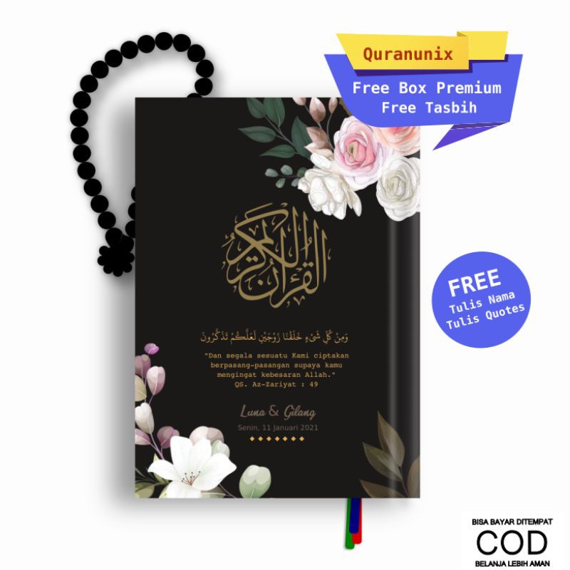 AL QURAN MAHAR AL QURAN SESERAHAN MAHAR NIKAH MAHAR LAMARAN QURAN A5 QURAN A6 MAHAR UNIK