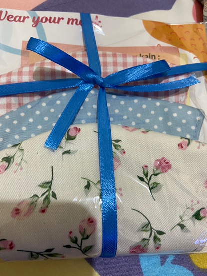 Masker Kain Earloop Dan Hijab Motif 3 Lapis