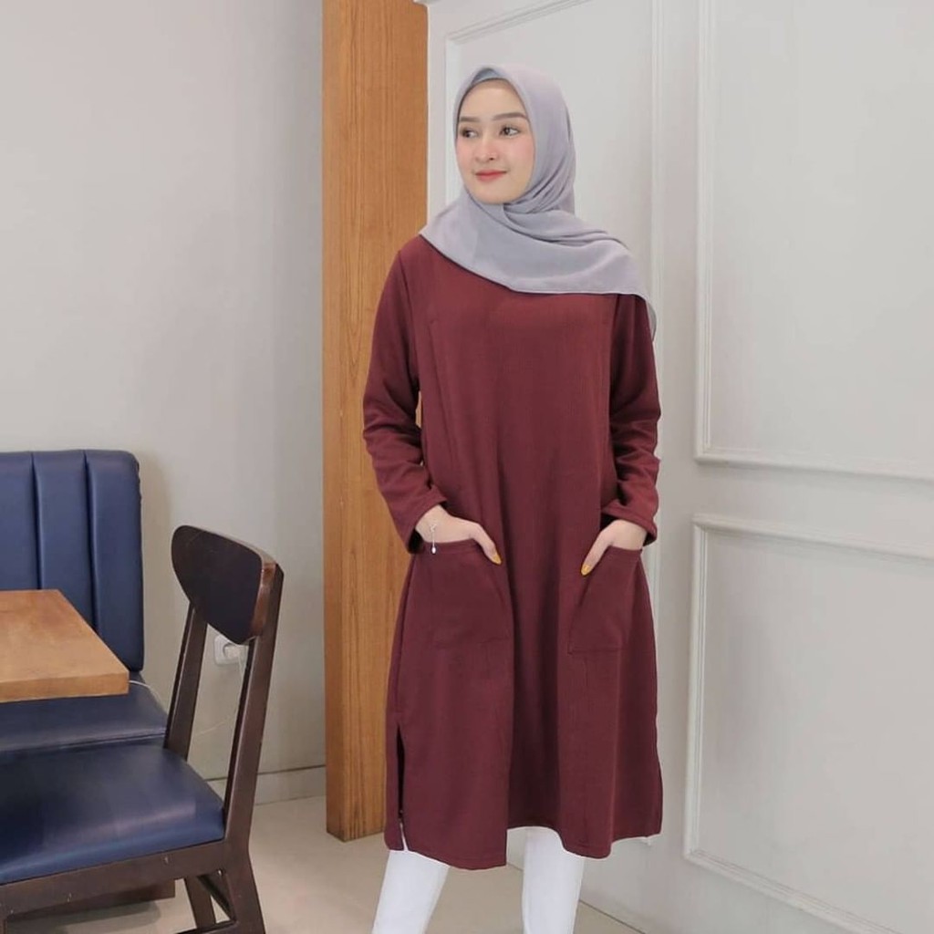 BISA COD ATASAN TUNIK MUSLIM WANITA l INES TUNIK SH001 l BISA COD ATASAN TUNIK MUSLIM WANITA l INES TUNIK SH001 l